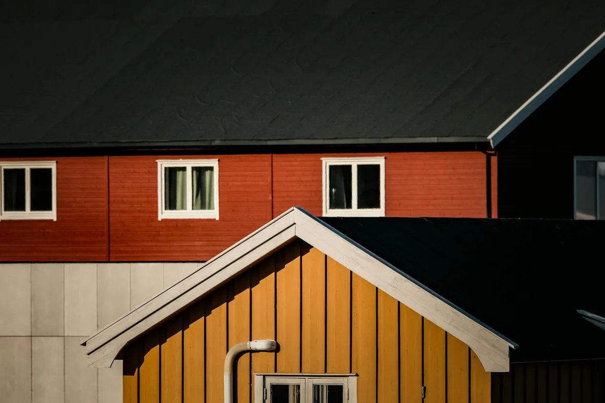 A modern wood home exterior